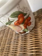 Pot confiture porcelaine blanche facettes Pullivuyt.