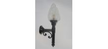 Applique torche globe flamme