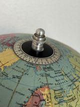 Globe terrestre vintage 1961 mappemonde Taride Paris - 33 cm