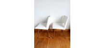 Paire de chaises bouclettes Georges Frydman 1960