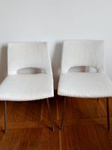 Paire de chaises bouclettes Georges Frydman 1960