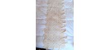 Chemin de table napperon cheminée crochet ancien fait-main