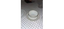Lot 14 tasses anciennes en porcelaine de Limoges
