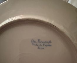 RARE - Lot assiettes vintage Geo Rouard fin 19e