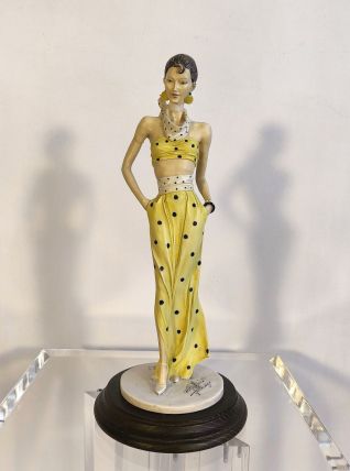 Grande Statue Vintage "Fashion Lady" par Antoni Famery 
