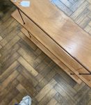 Etagere vintage murale bois et métal noir 