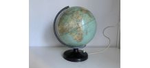Globe vintage 1960 terrestre lampe Süd-west verlag Munchen  