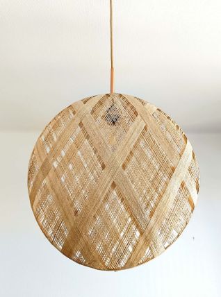 Suspension design abaca style bohème vintage 