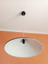 Grande suspension en tôle industrielle vintage 39 cm 
