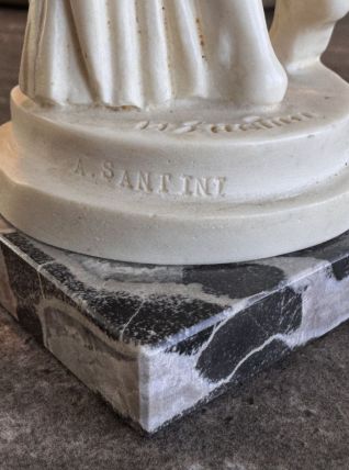 Statue vintage A. Santini 26 cm- Vénus / Déesse antique - It