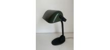 Lampe vintage 1930 Viktoria émaillée fonte Bauhaus - 40 cm