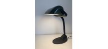 Lampe vintage 1930 Viktoria émaillée fonte Bauhaus - 40 cm
