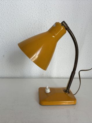 Lampe vintage 1950 chevet bureau d'enfant gomme-gutte- 21 cm