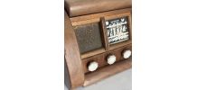 Distributeur cigarettes vintage 1950 radio TSF bois Bakélite