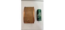 Distributeur cigarettes vintage 1960 boîte rideau bois cuivr