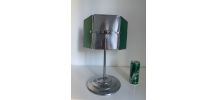 Miroir vintage 1940 triptyque barbier pied biseauté - 40 x 3