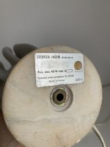 Lampe vintage 1970 Athéna Georgia Jacob drapée gris souris -