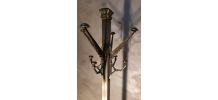 porte manteau sur pied bronze et laiton art deco 195x30 10kg