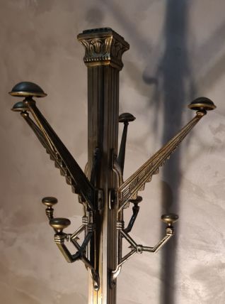 porte manteau sur pied bronze et laiton art deco 195x30 10kg