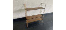 Etagère vintage 1960 String murale bois doré - 60 x 50 cm
