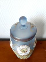 Vase couvert art nouveau aux anémones 