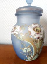 Vase couvert art nouveau aux anémones 