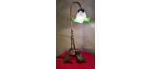 lampe fer forger 1900 a 20 ;art nouveau interupteur changer 