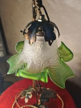 lampe fer forger 1900 a 20 ;art nouveau interupteur changer 