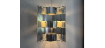 Suspension vintage 1970 Max Sauze aluminium - 37 cm