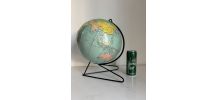 Globe vintage 1960 terrestre mappemonde Girard Barrère  - 33