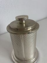 Porte-cigarettes vintage 1960 distributeur argenté et doré b
