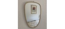 Miroir vintage 1960 rétroviseur asymétrique forme libre - 40