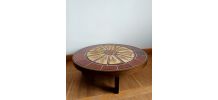 Table basse Herbier Par Roger Capron 1960