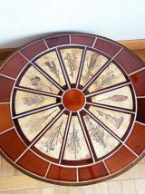 Table basse Herbier Par Roger Capron 1960