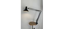 Lampe vintage 1960 d'architecte Luxo L1 noire design mid-cen