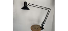 Lampe vintage 1960 d'architecte Luxo L1 noire design mid-cen