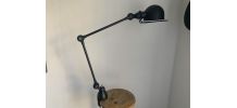 Lampe vintage 1980 Jielde 2 bras noire mat d'origine - 100 c