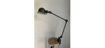 Lampe vintage 1980 Jielde 2 bras noire mat d'origine - 100 c