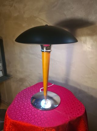 Lampe Champignon black mat- 43x32 Space‑Age 1970s - 90 ,  La