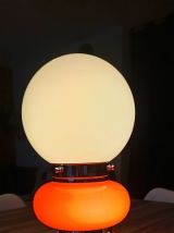 Lampe space age années 70, design Carlo Nason, verre de Mura