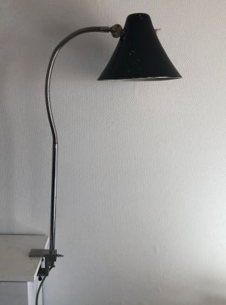 Lampe vintage 1950 architecte atelier à étau - 75 cm