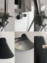 Lampe vintage 1950 architecte atelier à étau - 75 cm