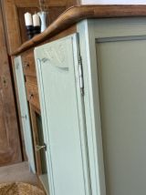 Buffet vintage bois et vert sauge