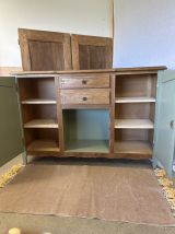 Buffet vintage bois et vert sauge