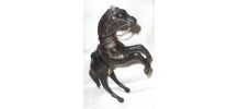 cheval cuir decoratif 