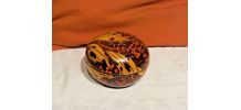 boite ronde - matiere  bois - artisannale -