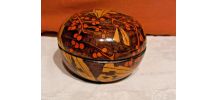 boite ronde - matiere  bois - artisannale -