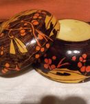 boite ronde - matiere  bois - artisannale -