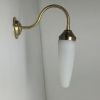ANCIENNE APPLIQUE COL DE CYGNE EN OPALINE VINTAGE