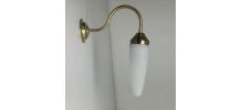 ANCIENNE APPLIQUE COL DE CYGNE EN OPALINE VINTAGE